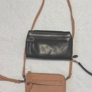 Stylish Black and Tan Crossbody Bag